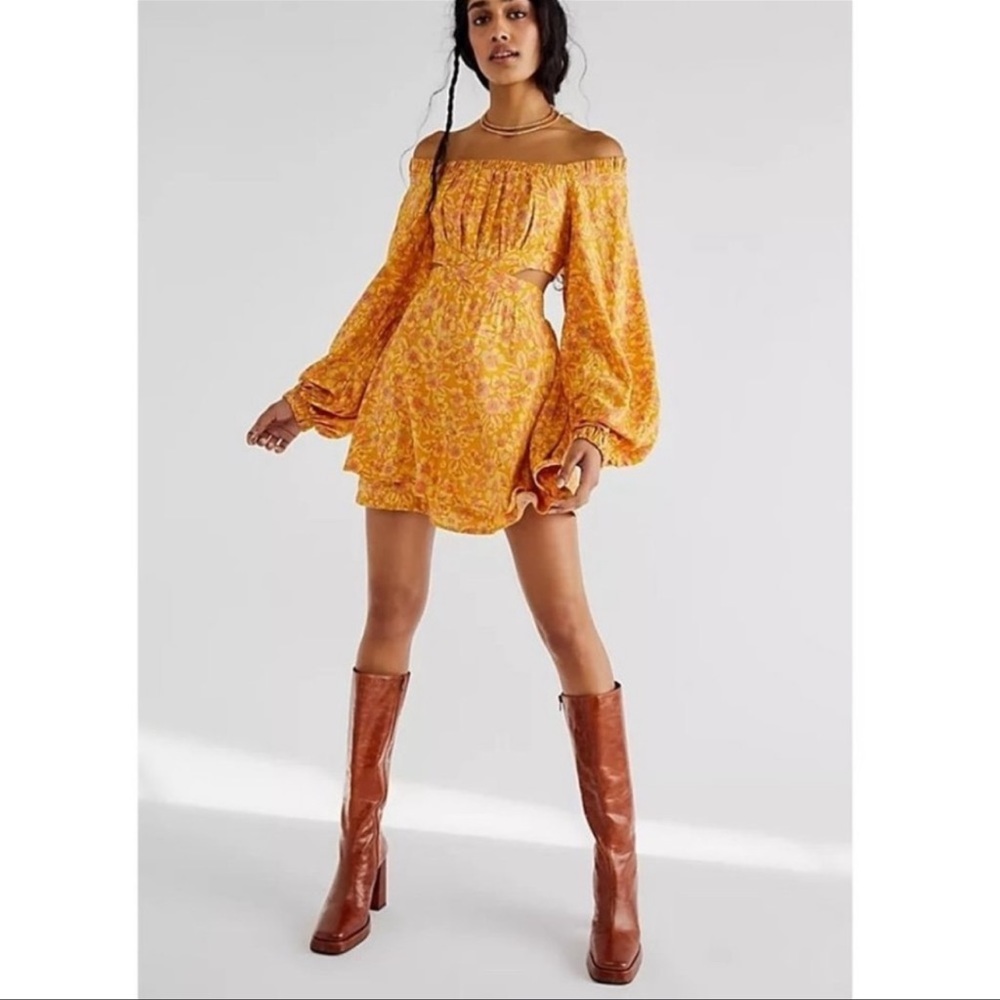 Free People Jael Printed Mini Dress